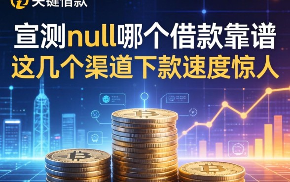 实测null哪个借款靠谱，这几个渠道下款速度惊人