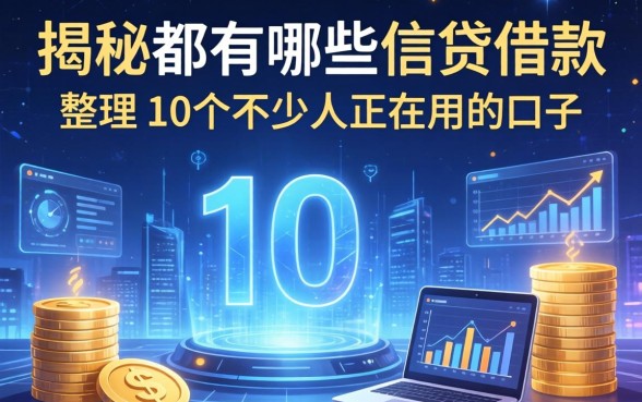 揭秘都有哪些信贷借款：整理了10个不少人正在用的口子