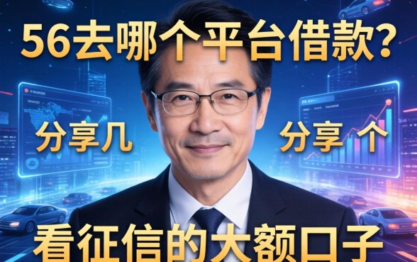 56岁去哪个平台借款？分享几个不看征信的大额口子