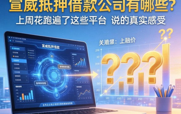 宣威抵押借款公司有哪些？上周我跑遍了这些平台，说说真实感受