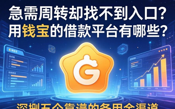 急需周转却找不到入口？用钱宝的借款平台有哪些？深扒五个靠谱的备用金渠道