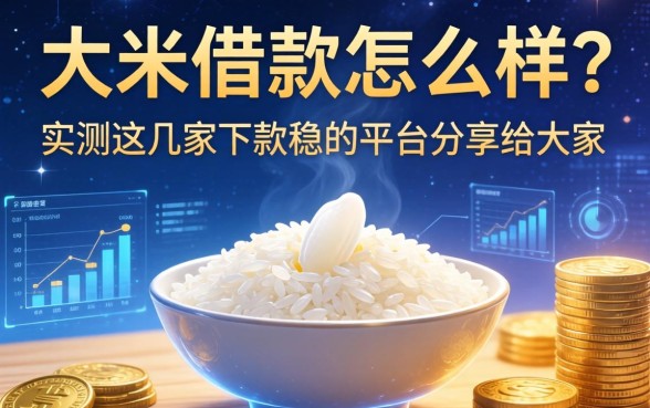 大米借款怎么样？实测这几家下款稳的平台分享给大家