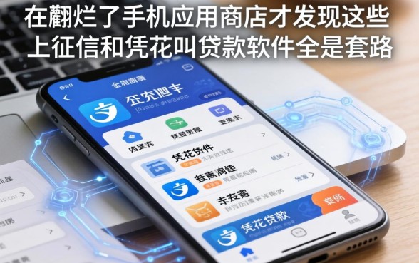 我翻烂了手机应用商店，才发现这些上征信和凭花呗贷款的软件全是套路