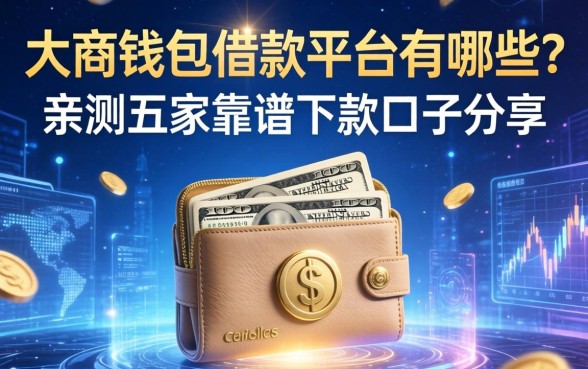 大商钱包借款平台有哪些？亲测五家靠谱下款口子分享