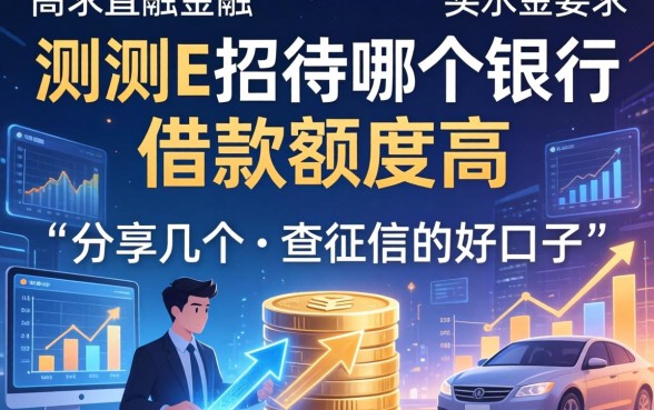 实测e招待哪个银行的借款额度高，分享几个不查征信的好口子