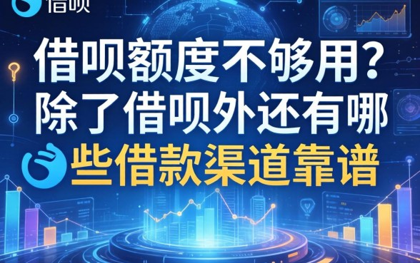 借呗额度不够用？除了借呗外还有哪些借款渠道靠谱