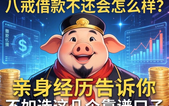 八戒借款不还会怎么样？亲身经历告诉你不如选这几个靠谱口子