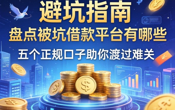 避坑指南:盘点被坑的借款平台有哪些,五个正规口子助你渡过难关