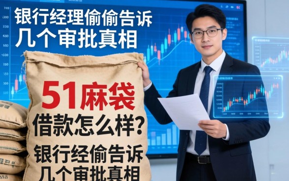 51麻袋借款怎么样？银行经理偷偷告诉你几个审批真相