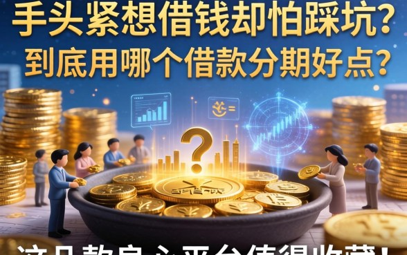 手头紧想借钱却怕踩坑？到底用哪个借款分期好点？这几款良心平台值得收藏！