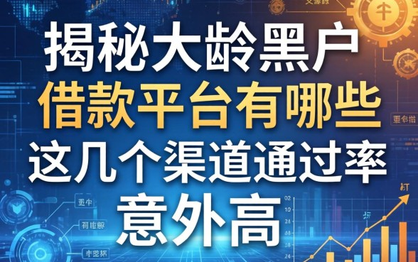 揭秘大龄黑户借款平台有哪些,这几个渠道通过率意外高