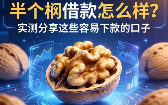 半个核桃借款怎么样？实测分享这些容易下款的口子