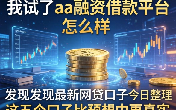 我试了aa融资借款平台怎么样，发现最新网贷口子今日整理这五个口子比预想中更真实
