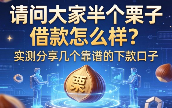 请问大家半个栗子借款怎么样？实测分享几个靠谱的下款口子