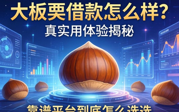 大板栗借款怎么样？真实用户体验揭秘，靠谱平台到底怎么选？