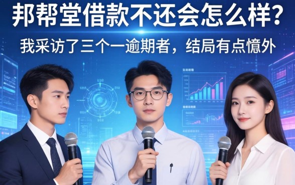 邦帮堂借款不还会怎么样?我采访了三个逾期者,结局有点意外