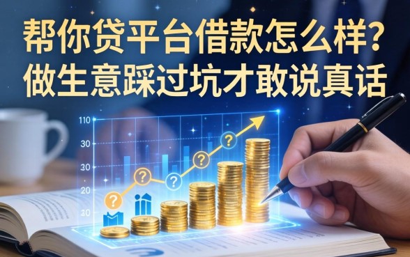 帮你贷平台借款怎么样？做生意的踩过坑才敢说真话