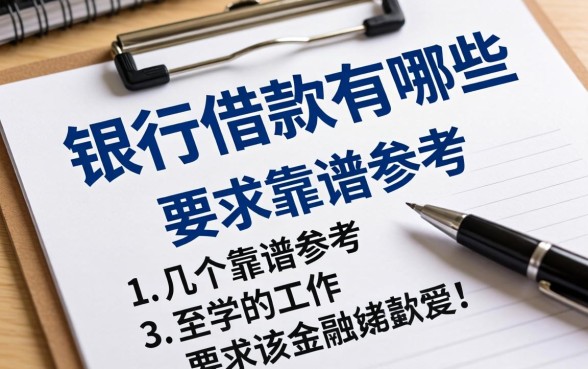 从银行借款有哪些要求呢?整理几个靠谱的参考