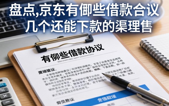 盘点jd有哪些借款协议,整理了几个还能下款的渠道
