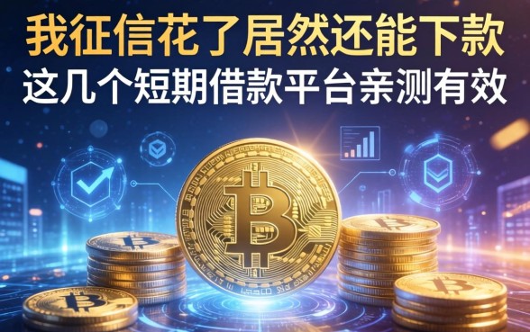 我征信花了居然还能下款,这几个短期借款平台亲测有效