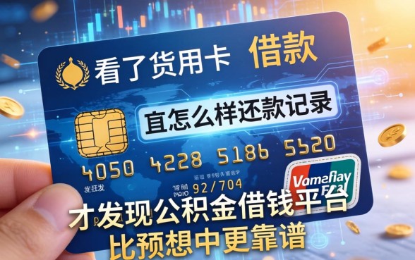 我看了信用卡的借款怎么样还款记录，才发现公积金借钱平台比预想中更靠谱