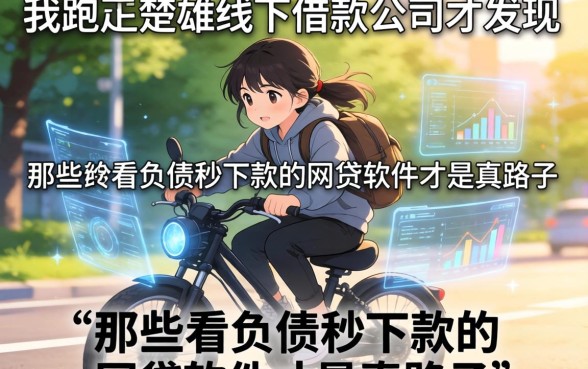 我跑了楚雄线下借款公司才发现，那些不看负债秒下款的网贷软件才是真路子