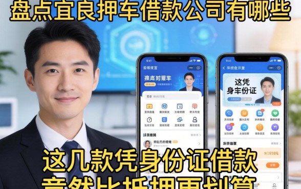 我盘点宜良押车借款公司有哪些，这几款凭身份证借款的软件竟然比抵押更划算