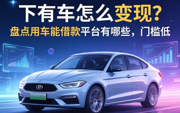 名下有车怎么变现？盘点用车能借款的平台有哪些，门槛低