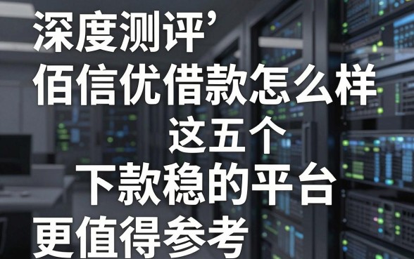 深度测评佰信优借款怎么样，这五个下款稳的平台更值得参考