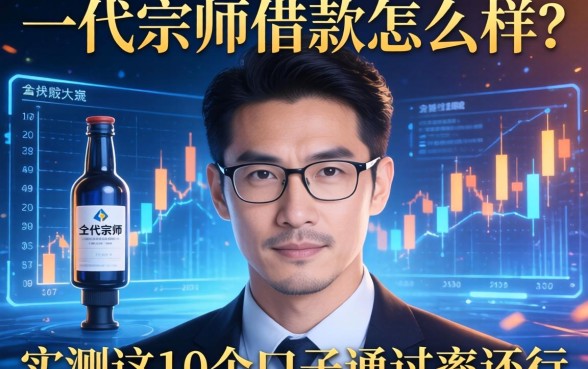 一代宗师借款怎么样？实测这10个口子通过率还行