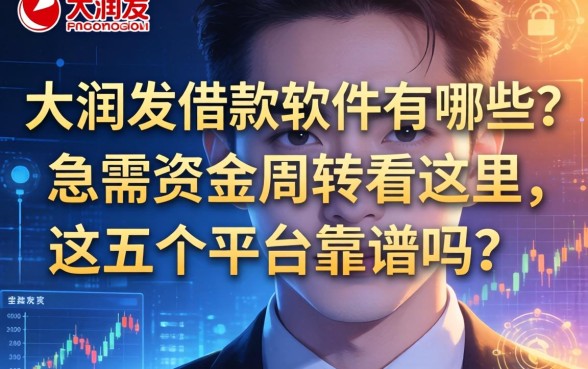 大润发借款软件有哪些？急需资金周转看这里，这五个平台靠谱吗？