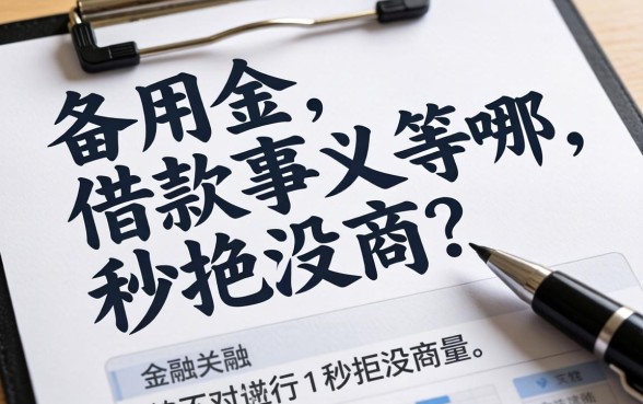 备用金的借款事由有哪些？写不对这行字，秒拒没商量