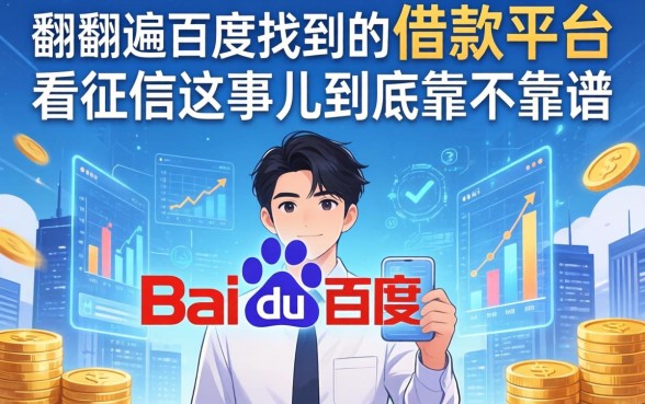 我翻遍百度找到的借款平台，不看征信这事儿到底靠不靠谱