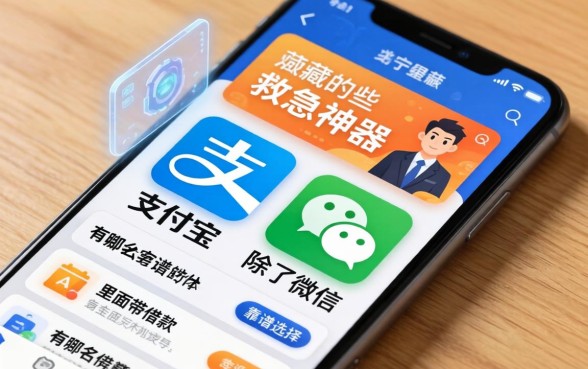 手机里藏着哪些救急神器?除了支付宝微信,app里面带借款的有哪些靠谱选择?