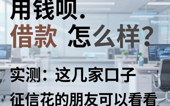 用钱呗借款怎么样?实测这几家口子,征信花的朋友可以看看