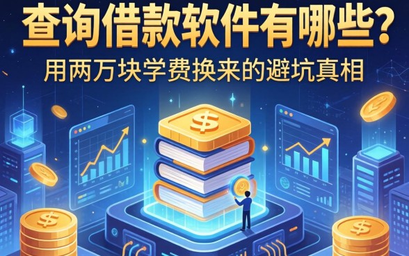 查询借款软件有哪些？我用两万块学费换来的避坑真相