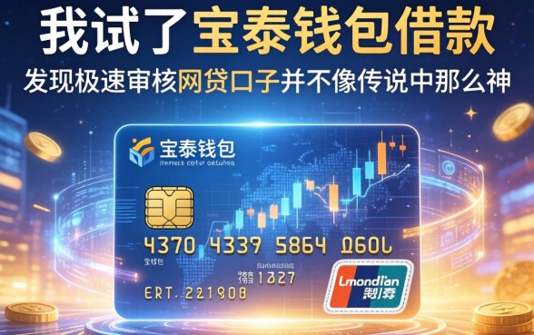 我试了宝泰钱包借款,发现极速审核的网贷口子并不像传说中那么神