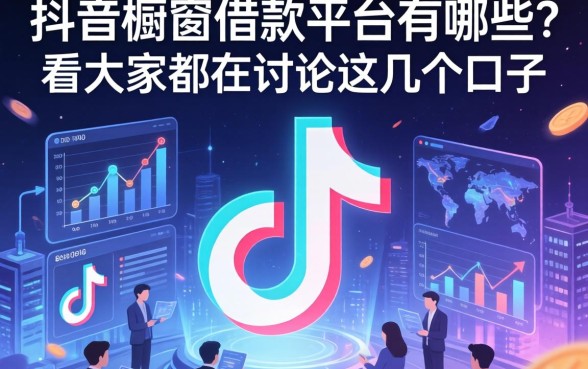 抖音橱窗借款平台有哪些？看大家都在讨论这几个口子