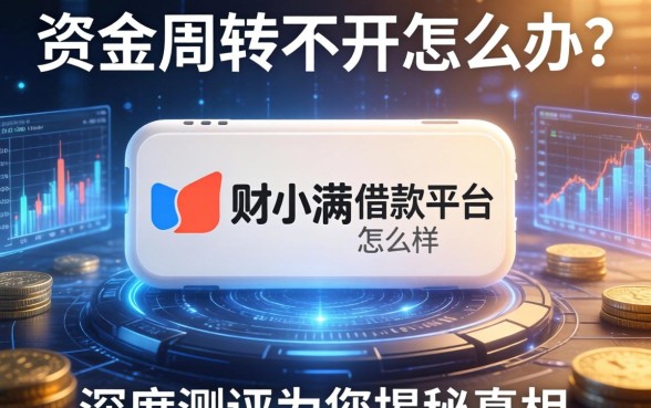 资金周转不开怎么办？财小满借款平台怎么样？深度测评为您揭秘真相