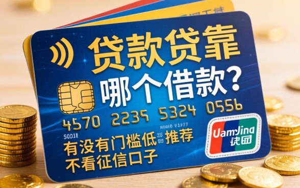 信用卡贷款靠哪个借款？有没有门槛低不看征信的口子推荐？
