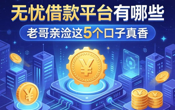 用无忧借款平台有哪些好处?老哥亲测这5个口子真香