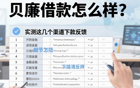 贝廉借款怎么样?实测这几个渠道下款反馈