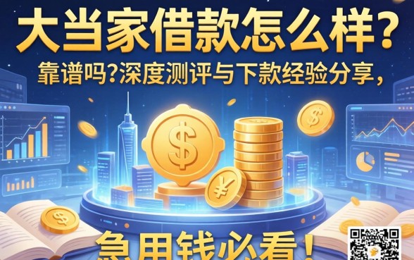 大当家借款怎么样？靠谱吗？深度测评与下款经验分享，急用钱的必看！
