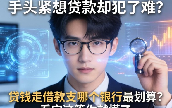 手头紧想贷款却犯了难？贷钱走借款支哪个银行最划算？看完这篇你就懂了