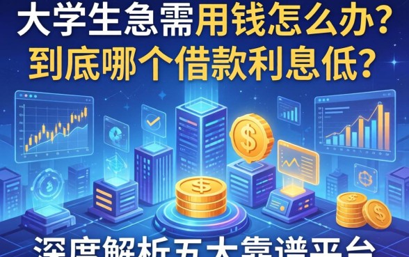 大学生急需用钱怎么办？到底哪个借款利息低？深度解析五大靠谱平台