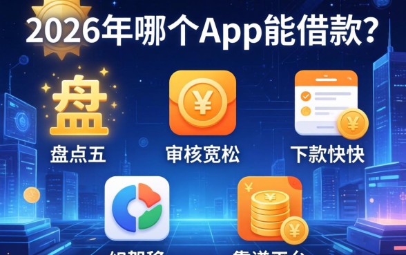 2026年哪个app能借款？盘点五个审核宽松、下款快的靠谱平台