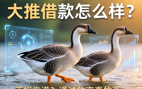 大鹅推借款怎么样？是否正规靠谱？通过率真的高吗？