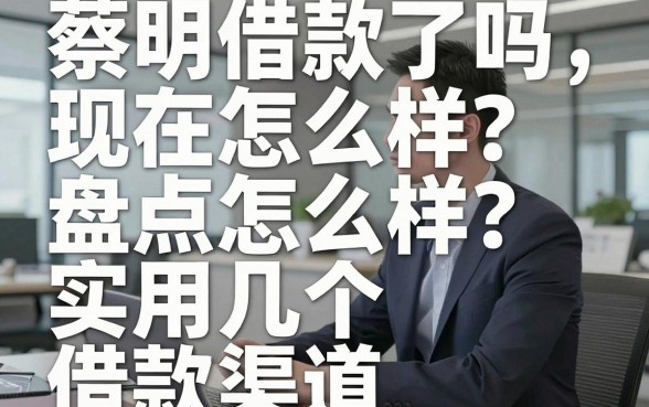 蔡明借款了吗现在怎么样?盘点几个实用的借款渠道