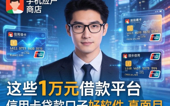 我翻遍了手机应用商店，发现这些1万元借款平台和信用卡贷款口子好软件的真面目