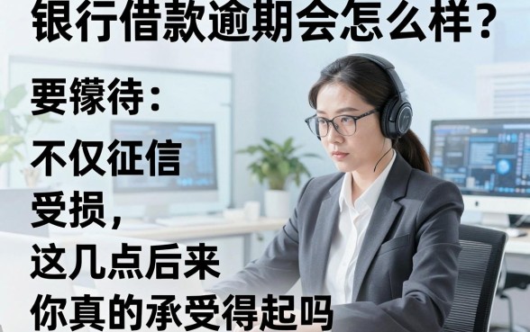 银行借款逾期会怎么样？不仅征信受损，这几点后果你真的承受得起吗？
